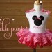 Minnie Mouse Birthday Collection - Hot Pink - Includes top, STINKIN CUTE tutu and bow - Many color choices - SUPERB quality