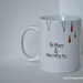 bitten & smitten hand painted mug