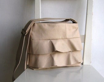 Ruffled Nude Bag - Crossbody