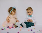 Blue boys bowtie, blue silk necktie, Custom kids necktie, ring bearer tie, little boys bowtie, groomsmen gift, toddler necktie