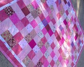 Pink Patchwork Lap Quilt