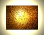 Abstract Metallic ORIGINAL PAINTING Contemporary Impasto Gold Bronze Palette Knife Textured Art by Lafferty - 18x24 - Free Shipping