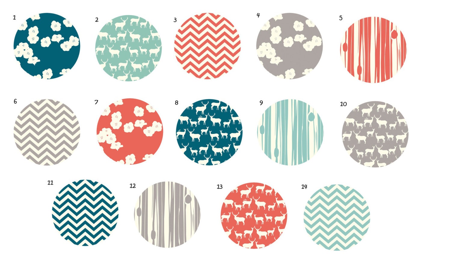 ORGANIC 3 piece custom bedding set- mod basics 2- crib skirt, changing pad cover, fitted crib sheet- made to order