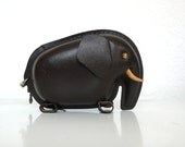 Leather Elephant Piggy Bank