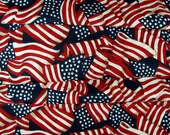 Galaxy Patriotic American Flag Fabric
