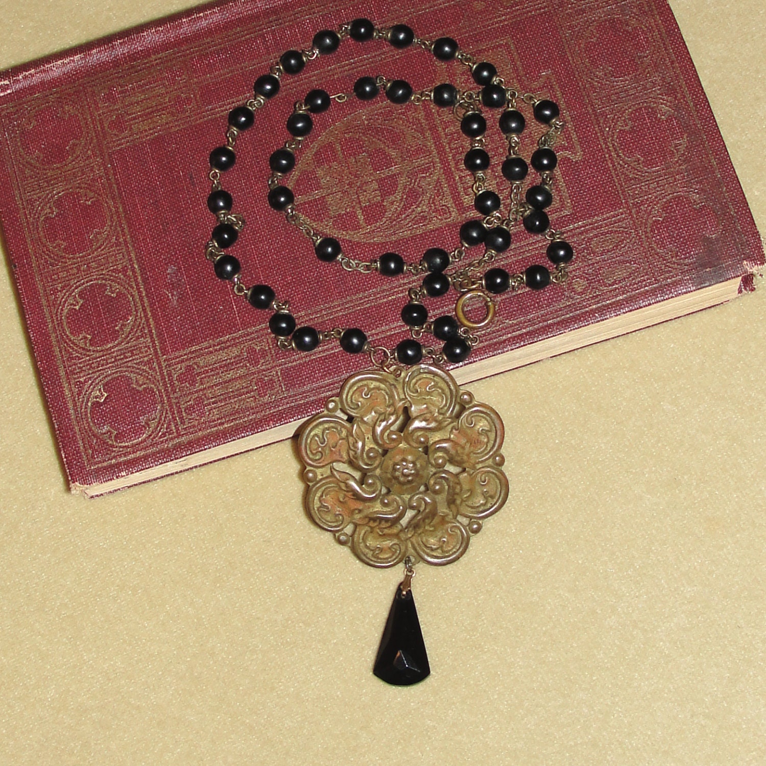 The Clock Strikes Midnight Necklace