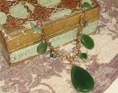 Study in Moss and Jade Necklace