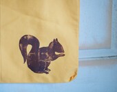 Yellow and Brown Squirrel Tote and Eco Gift Bag