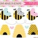 Bumble Bees Clipart Commercial Use Clip Art Graphics INSTANT DOWNLOAD