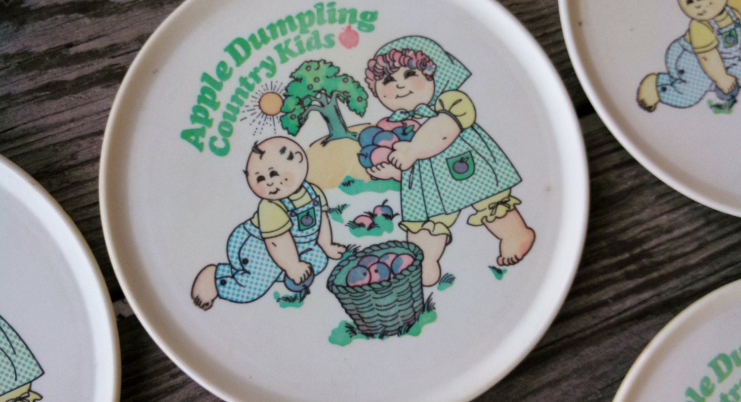 Rare Cabbage Patch Kids Apple Dumpling Country Kids Play Dishes