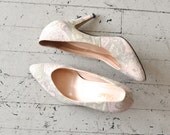 vintage lizard heel / 1980s pastel pumps / Gemini heels