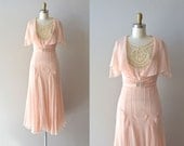 r e s e r v e d...silk 1920s dress / vintage 20s dress / Doucement silk chiffon dress