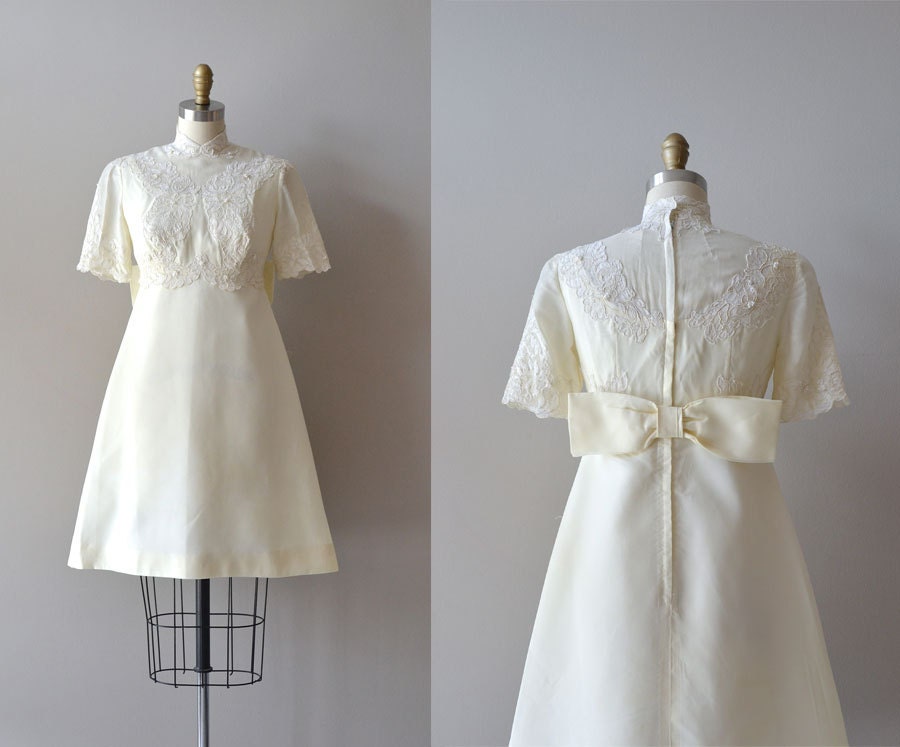 60s lace dress / 1960s wedding dress / Darling Dear dress