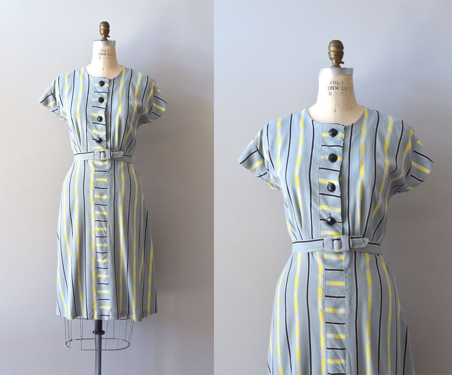 vintage 50s dress / 1950s dress / Wax and Wane dress