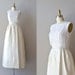 1960s wedding dress / 60s wedding gown / Mignonette gown