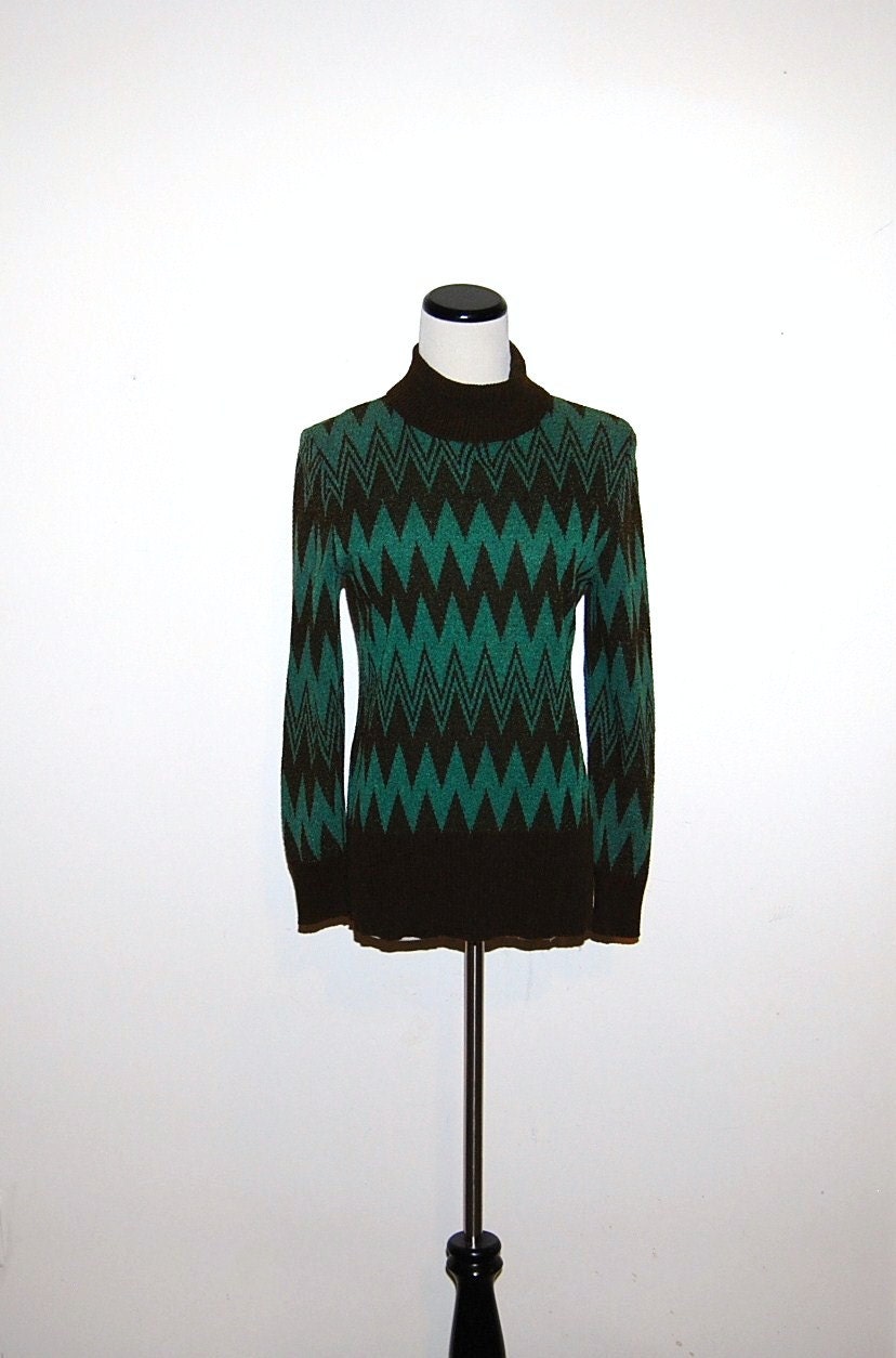 Vintage Sweater 60s Chevron