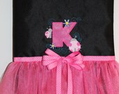 Tutu Tote with Ladybug Appliqe Letter