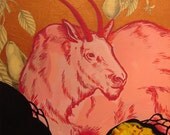 Original Acrylic Painting : "Goat" 18"x24"