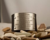 Be Badass everyday leather bracelet, 1.5 inches wide