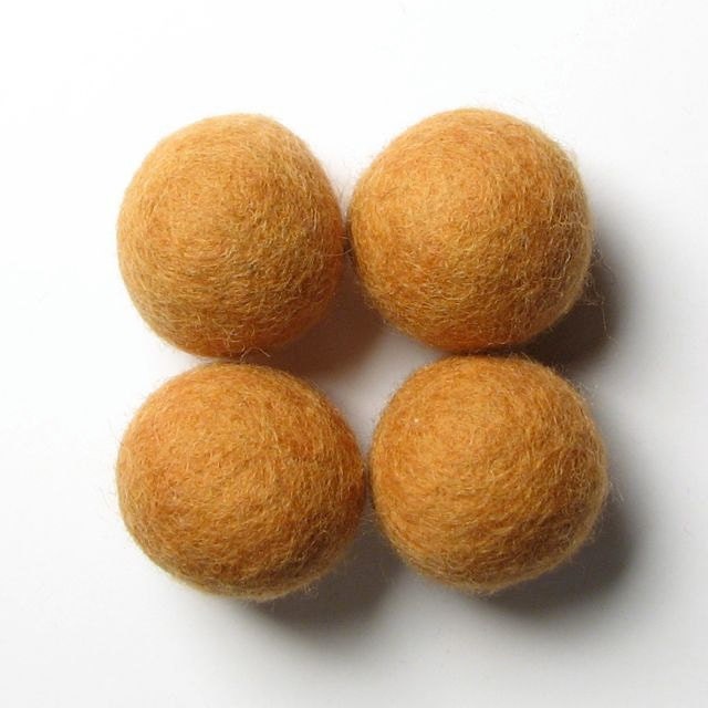 3CM Felt Balls/8-Piece - Caramel