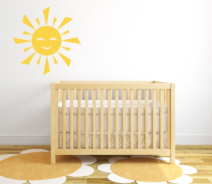 Sun Wall Decal Nursery Decal 22"