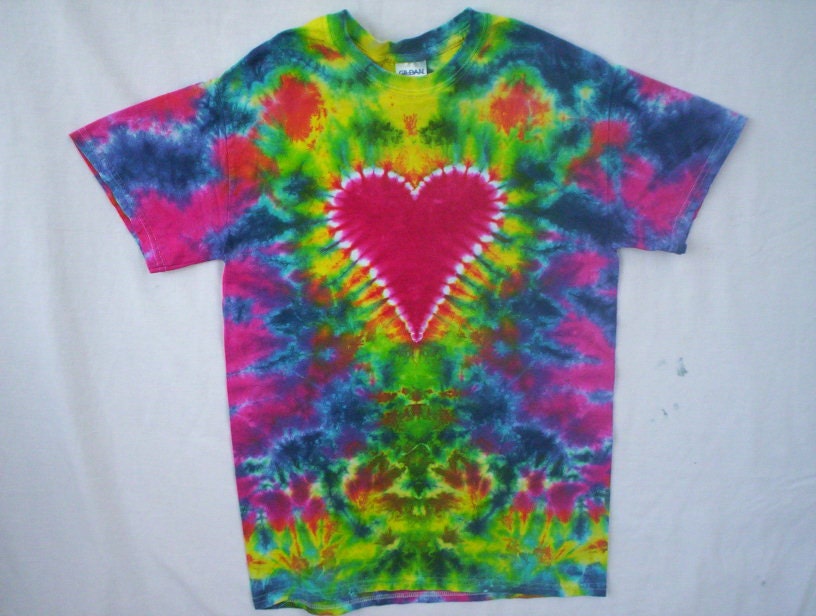 Heart Tie Dye Size Small