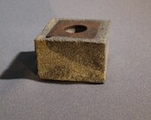 YIN YIN - Asian Industrial Concrete and Steel Incense Holder - Cone and Stick Type Incense