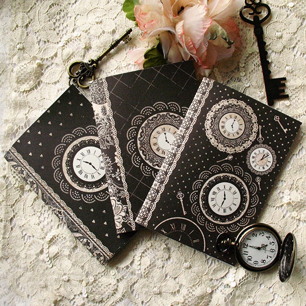 Set of 3 notebooks - Clocks