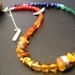 FREE SHIPPING Have No Fear - Chakra Empowerment Rainbow Pride - Bracelet / Artisan Sterling Silver and High Quality Stones