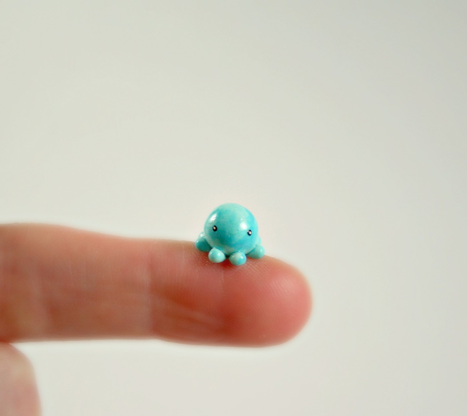 Micro Octopus - Hand Sculpted Miniature Polymer Clay Animal
