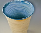 Fluted Vase with Lake Superior Blue