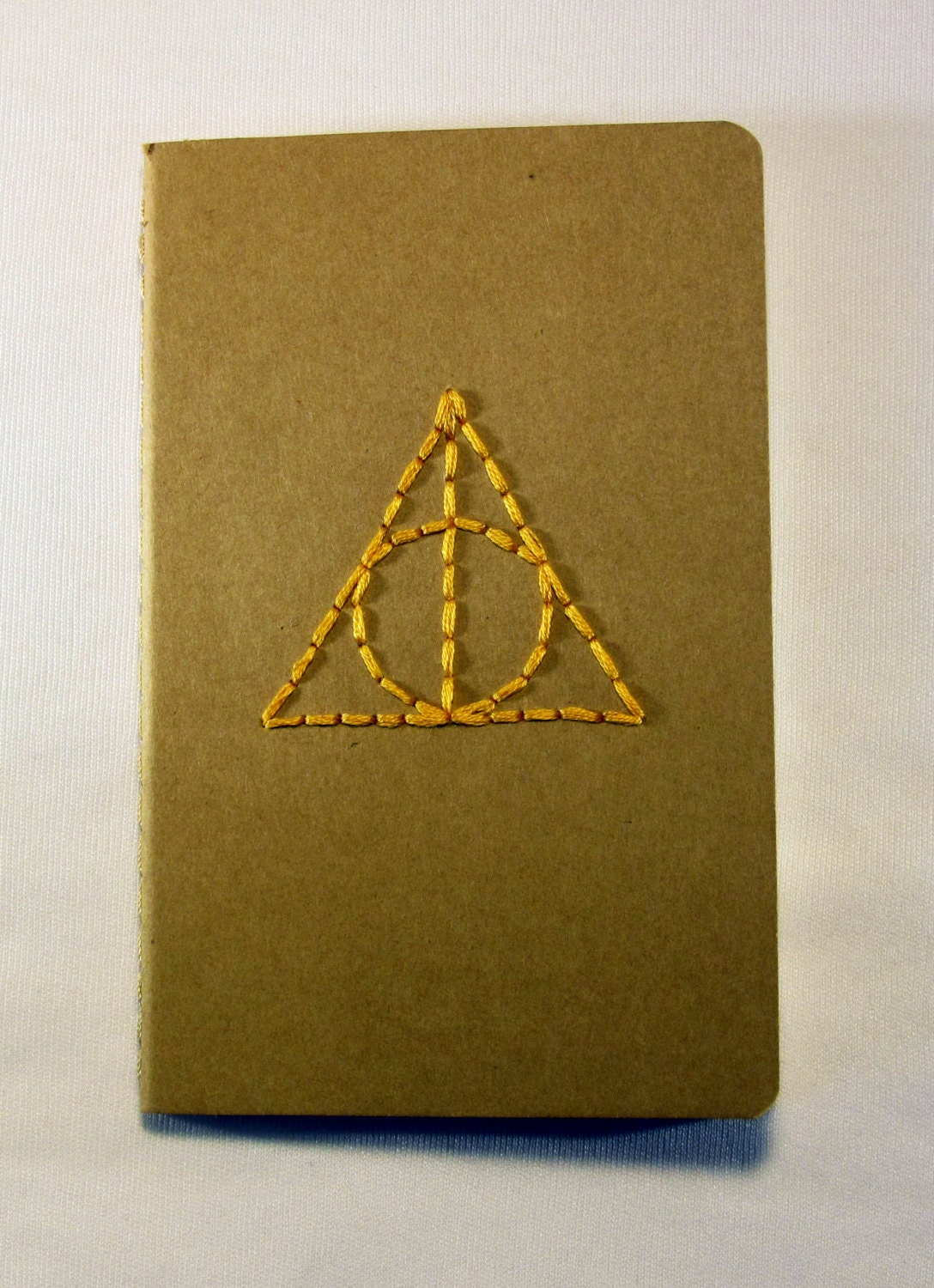 Deathly Hallows (Harry Potter) Hand Embroidered Moleskine Notebook