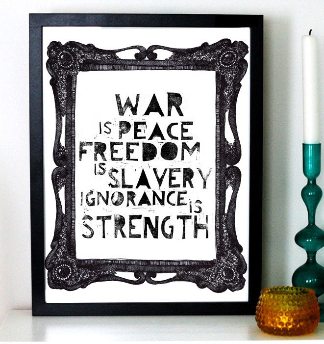 War is peace -  30x42 cm (12x16,5 inch)
