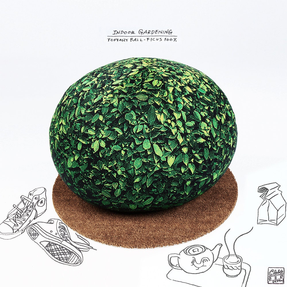 Topiary ball beanbag chair - ficus large