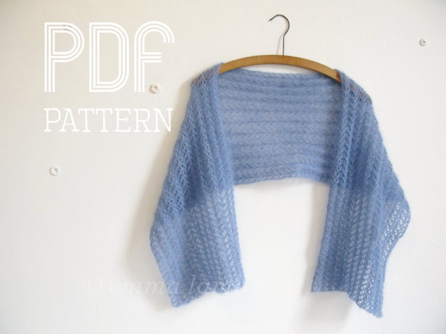 diy PDF Lily, Lace rib scarf - ready for immediate download - by Emma Lamb