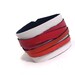 Red leather straps bracelet. Leather jewelry.
