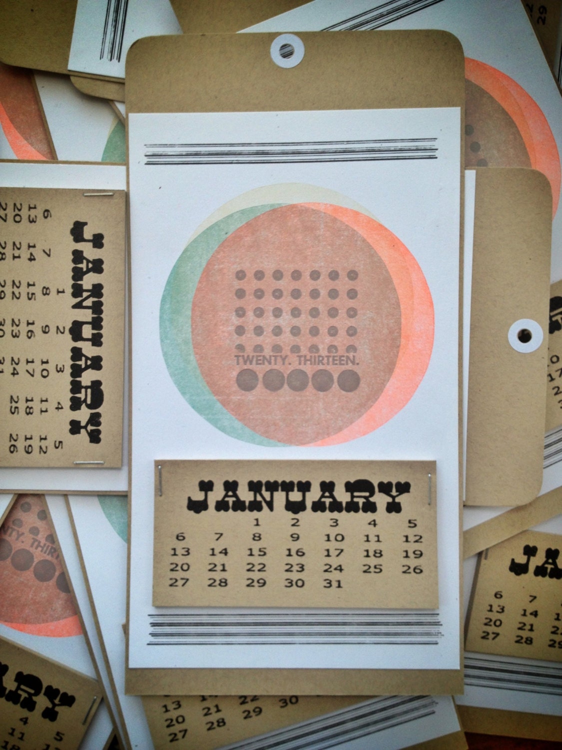 2013 Letterpress Calendar