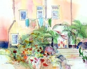 Italy Watercolor Print