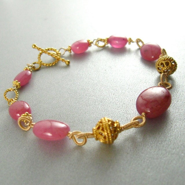 Pink Sapphire Bracelet