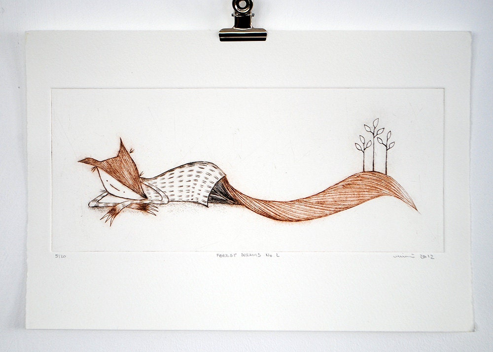 Forest Dreams No.2, Drypoint