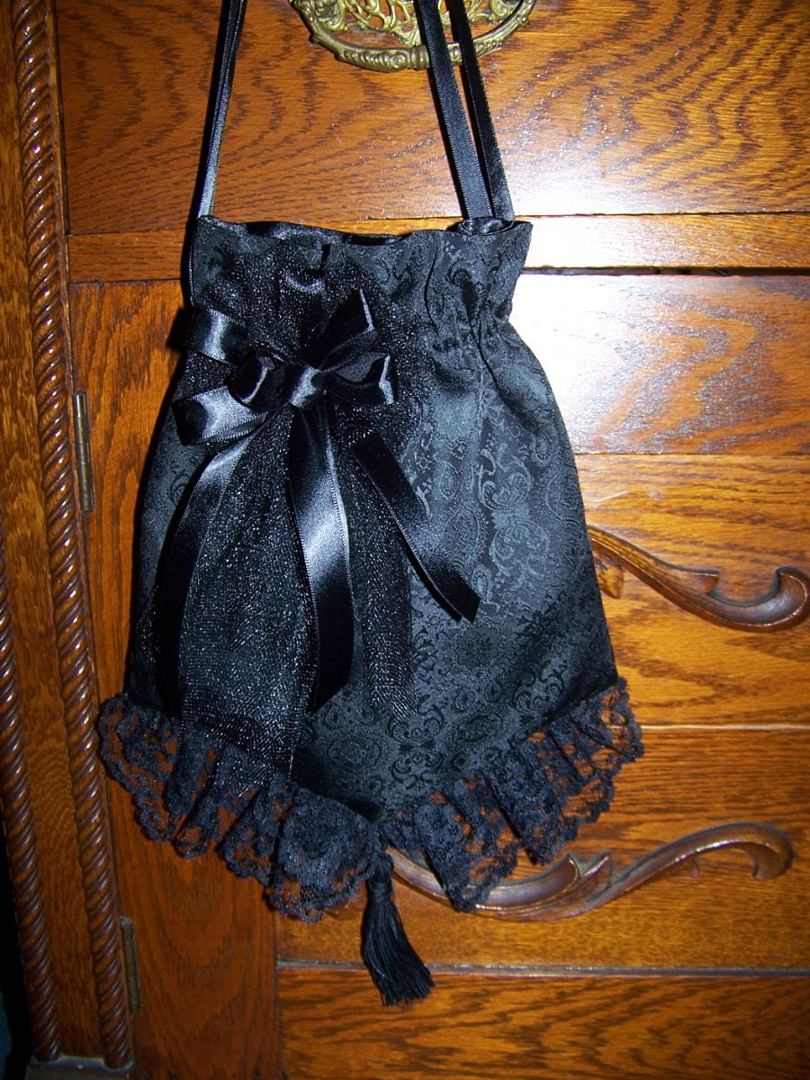 Civil War Reticule for reenactors Victorian Ladies Draw String purse