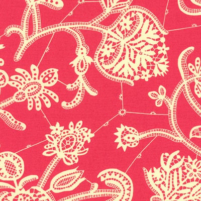 lark souvenir in persimmon by amy butler in half yards