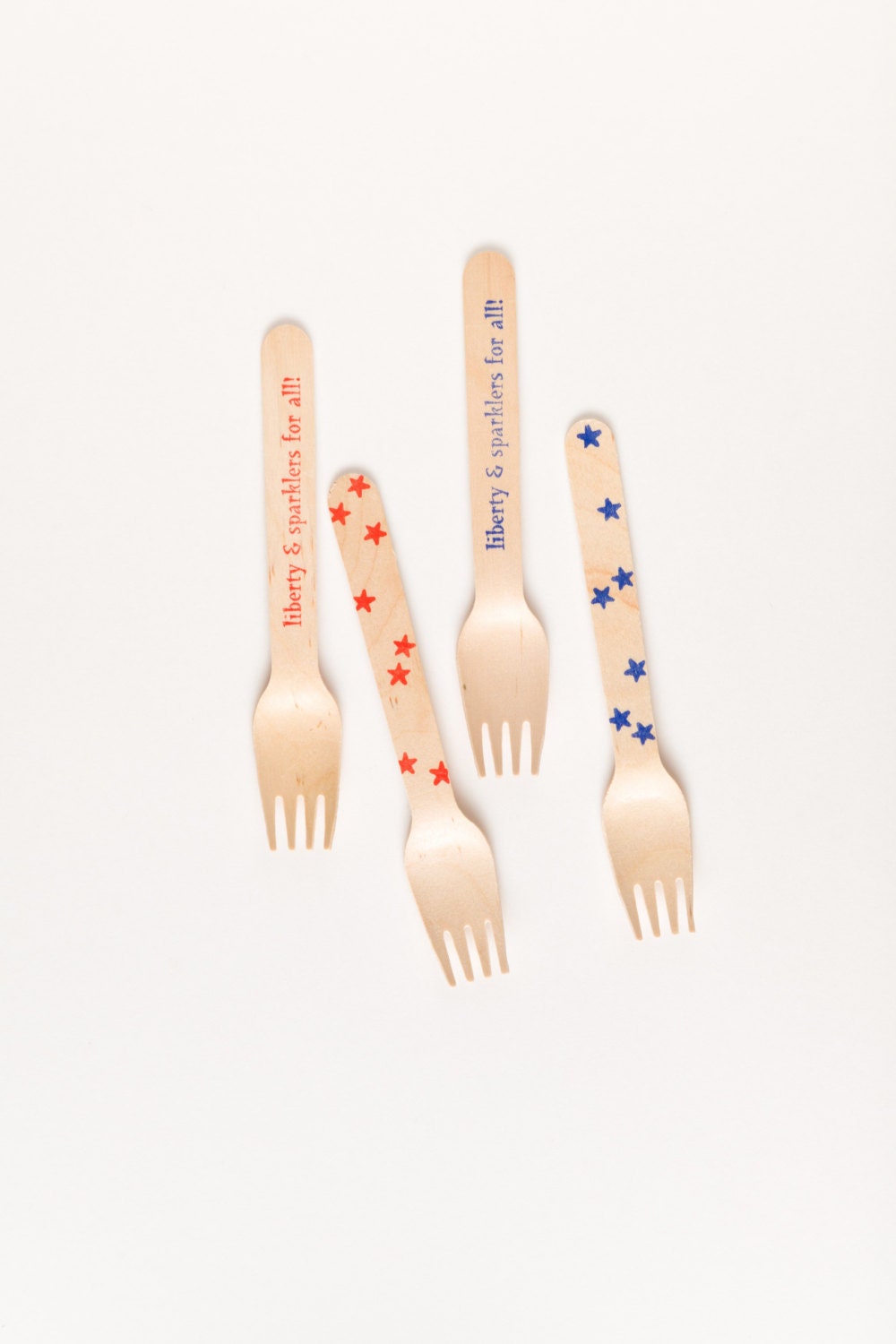 Patriotic -Wooden Forks Spoons Or Knives