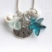 Sea Glass Necklace: Summer Beach Love