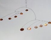 Copper Zen Mobile - Double Run Style Kinetic Art Sculpture Metal Mobile