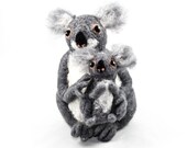 Felted Koala Bear (and Baby)
