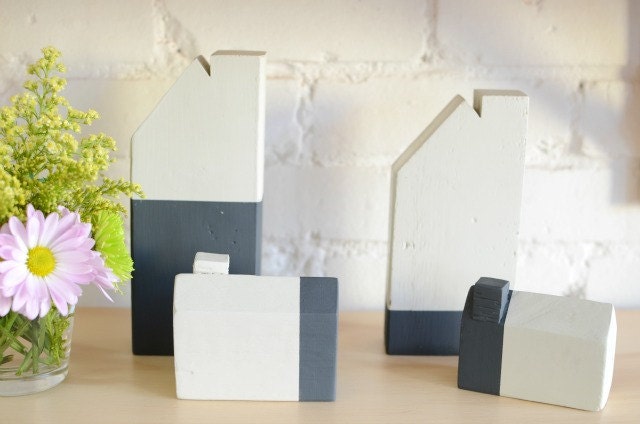 Modern Wooden Houses- Set of two
