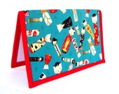 Knitting Crochet Pattern Holder - mi Pattern Wallet Supplies Chart Keeper - Kitty Kobeyoshi