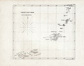 1856 Antique Map of the Great Lew Chew (Okinawa) and its Dependent Territories. From the Perry Expedition