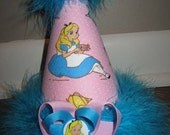Alice in Wonderland Custom Birthday Party Hat Favors